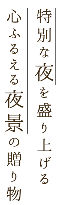 心ふるえる夜景の贈り物